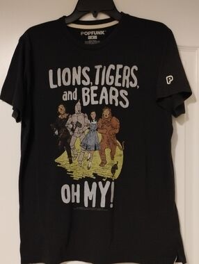 Women's Black 'Lions, Tigers, and Bears' Short Sleeve Graphic Tee